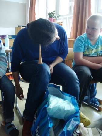 Besuch einer Hebamme in der 3a-Klasse
