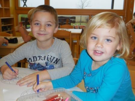 1a und 1b im Kindergarten
