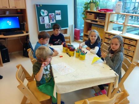 1a und 1b im Kindergarten