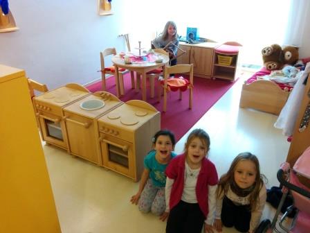 1a und 1b im Kindergarten