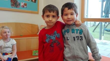 1a und 1b im Kindergarten